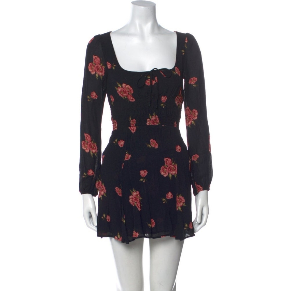 Reformation floral print mini dress